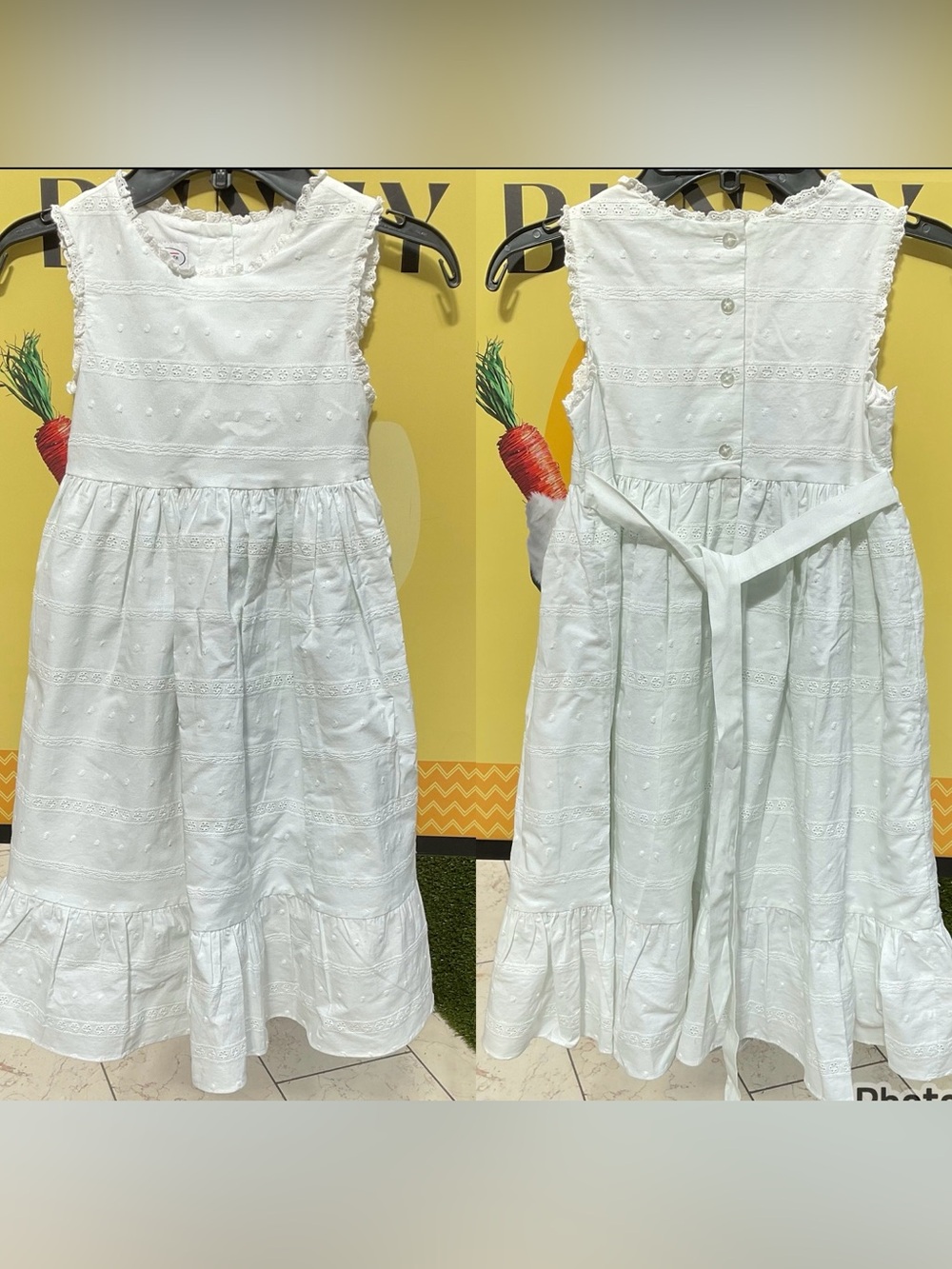 Talbots Kids Eyelet Dress Size 8